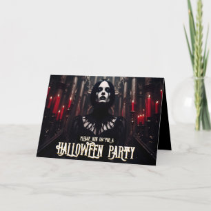Halloween-Party - Dunkelgotische Einladung