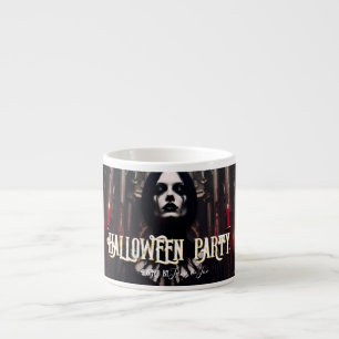 Halloween-Party - Dunkelgotische Einladung Espressotasse