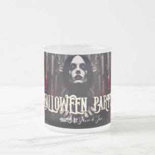 Halloween-Party - Dunkelgotische Einladung Mattglastasse