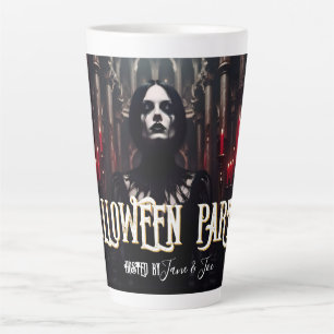 Halloween-Party - Dunkelgotische Einladung Milchtasse
