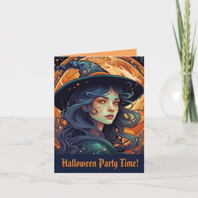 Halloween-Party Einladung (Vorderseite)