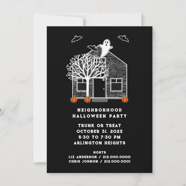 Halloween-Party Einladung (Vorderseite)