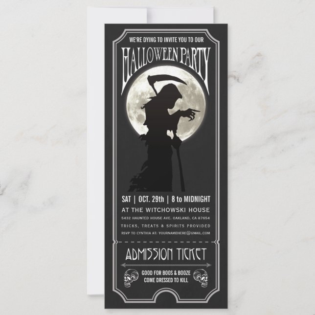 Halloween-Party Einladung (Vorderseite)