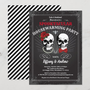 Halloween Party Einladung der Hauserwärmung. Schwa