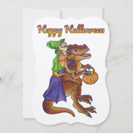 Halloween-Party Einladung Dinosaur Thema
