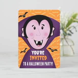 Halloween-Party Einladung Dracula Vampire Kinder N