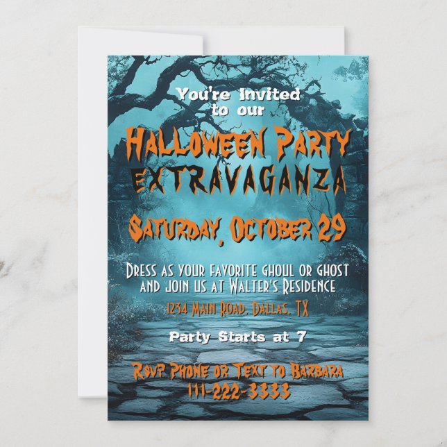 Halloween-Party-Einladung Einladung (Vorderseite)