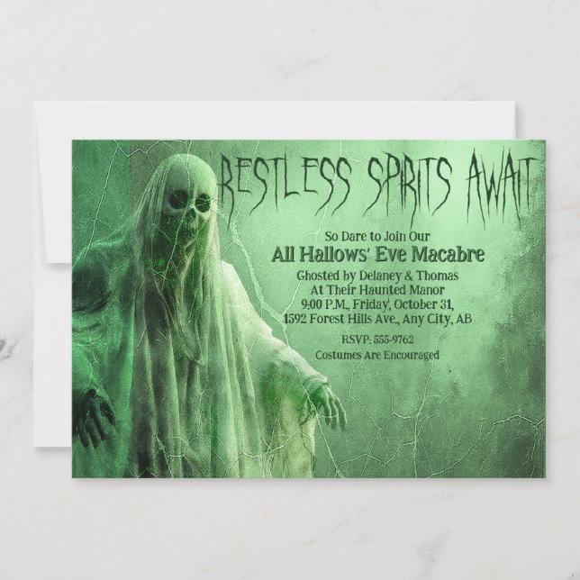 Halloween-Party-Einladung Einladung (Vorderseite)