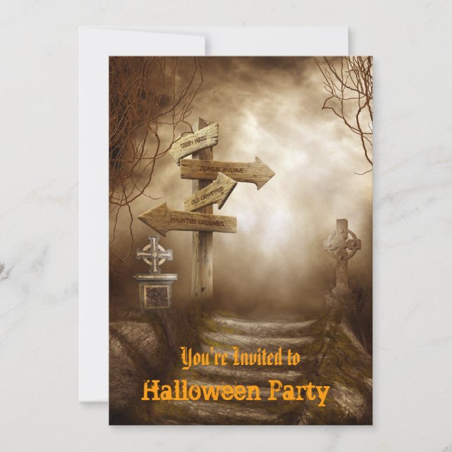 Halloween-Party-Einladung Einladung (Vorderseite)