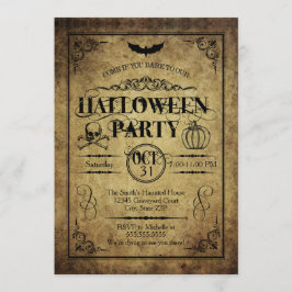 Halloween-Party-Einladung Einladung