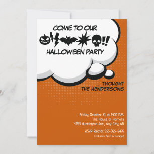 Halloween-Party-Einladung Einladung
