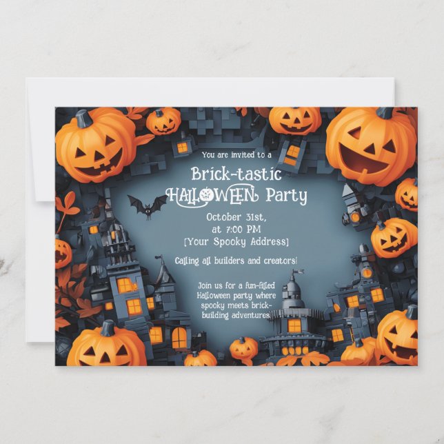 Halloween-Party-Einladung Einladung (Vorderseite)