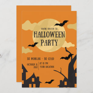 Halloween-Party-Einladung Einladung