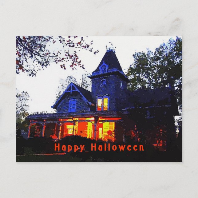 Halloween-Party-Einladung Einladungspostkarte (Vorderseite)
