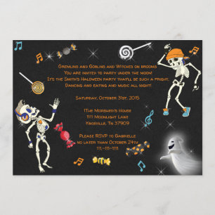 Halloween-Party-Einladung, Halloween-Tanz laden Einladung