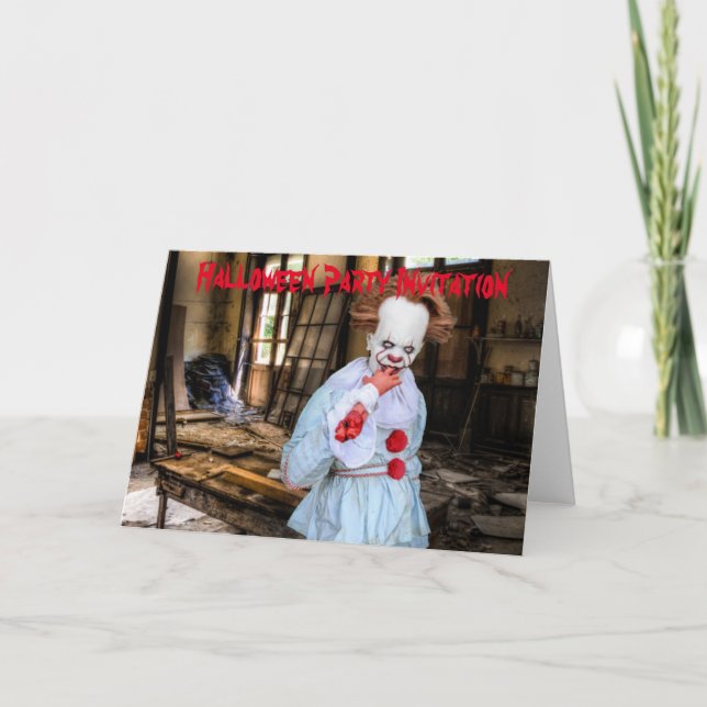 Halloween-Party Einladung. Karte (Vorderseite)