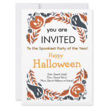 Halloween-Party-Einladung