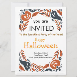 Halloween-Party-Einladung Karte