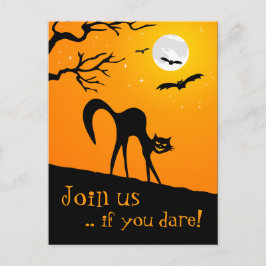 Halloween-Party Einladung Postkarte