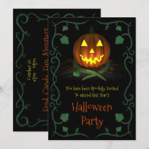 Halloween-Party-Einladung (Pumpkin)