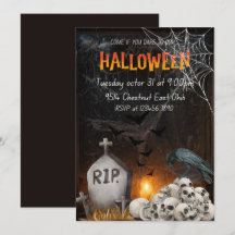 Halloween-Party Einladung, Spooky Ghost Party einl