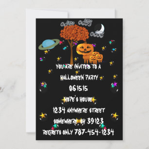 Halloween-Party-Einladungen für Pumpkin Einladung