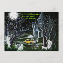 Halloween, Party, Einladungen, Geister, Spuk, Haus Einladung