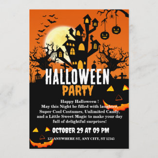 Halloween-Party-Einladungskarte Einladung