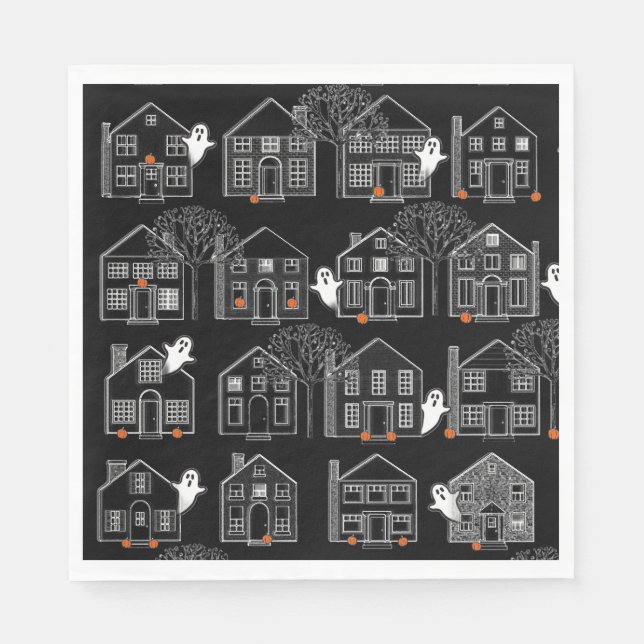 Halloween-Party-Ereignis Serviette (Vorderseite)