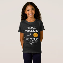 Halloween-Party essen Drink & Be Beängstigend Pump T-Shirt