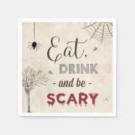 Halloween-Party essen Drink Beängstigend Tischcock Serviette