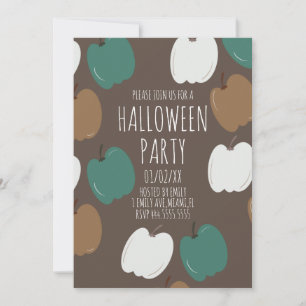 Halloween-Party Fall Pumpkins Earth Tone Einladung