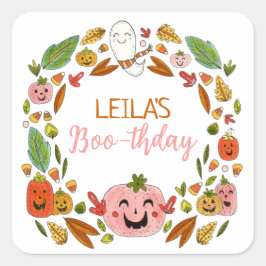 Halloween Party Fevor Square Sticker