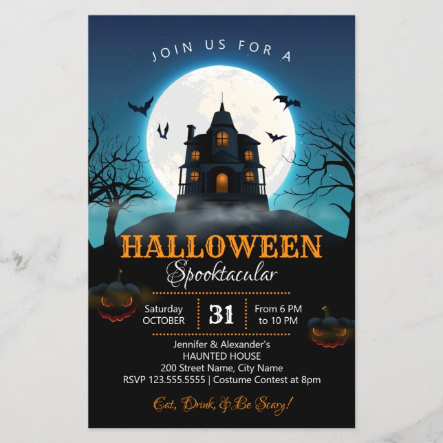 Halloween-Party Flyer (Vorne)