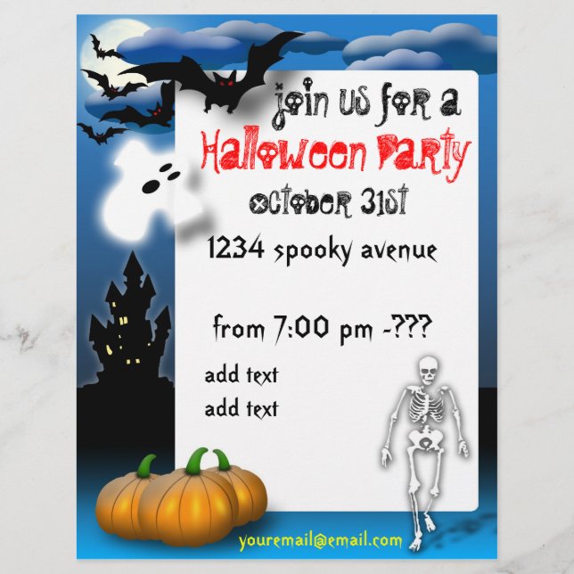 Halloween-Party Flyer (Vorne)
