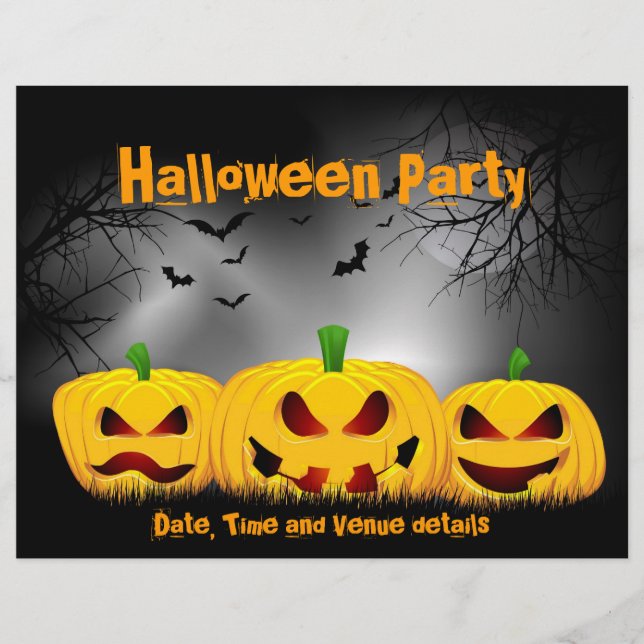 Halloween-Party Flyer (Vorne)