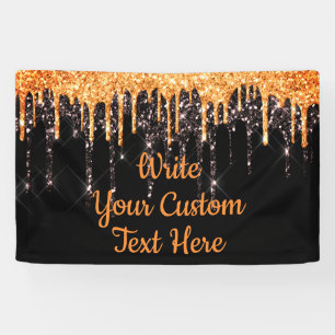 Halloween-Party Foto Stand Prop Orange und Schwarz Banner