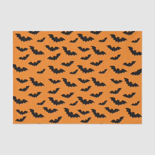 Halloween-Party-Füllpapier mit Fledermäusen Seidenpapier (Vorderseite)