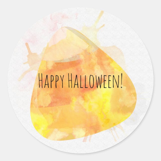 Halloween-Party für Candy Candy Runder Aufkleber (Vorderseite)