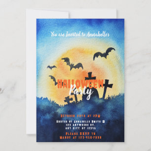 Halloween-Party für den Friedhof Einladung