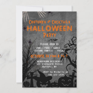 Halloween-Party für Erwachsene Einladung