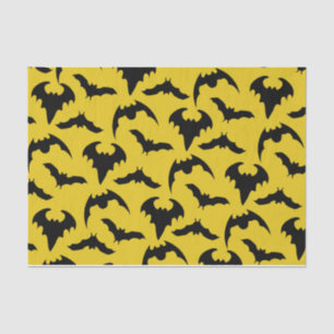 Halloween-Party für Gelb und Schwarze Fledermäuse Seidenpapier