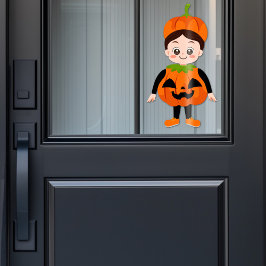 Halloween-Party für Kids Pumpkin Fensteraufkleber