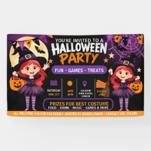 Halloween-Party für Kinder Banner Süßer Grusel