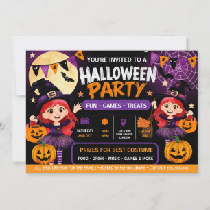 Halloween-Party für Kinder Einladung Süßer Gruse