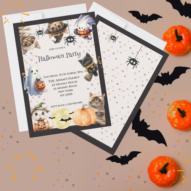Halloween-Party für niedliche Kinder Einladung (Von Creator hochgeladen)