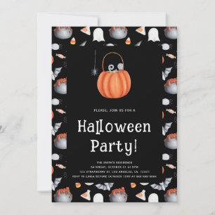 Halloween-Party für niedliche Kinder Einladung