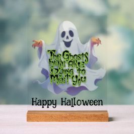 Halloween-Party Ghosted Greetings Acrylschild