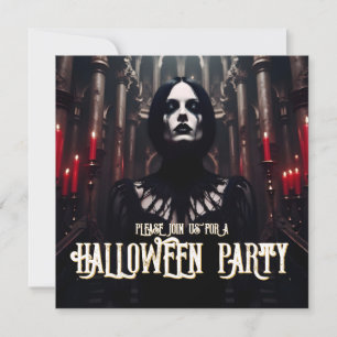 Halloween-Party – Gothic-Dunkle Einladung