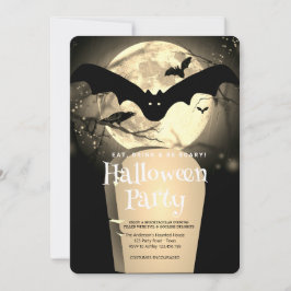 Halloween-Party Gothic Fantasy Moon Einladung